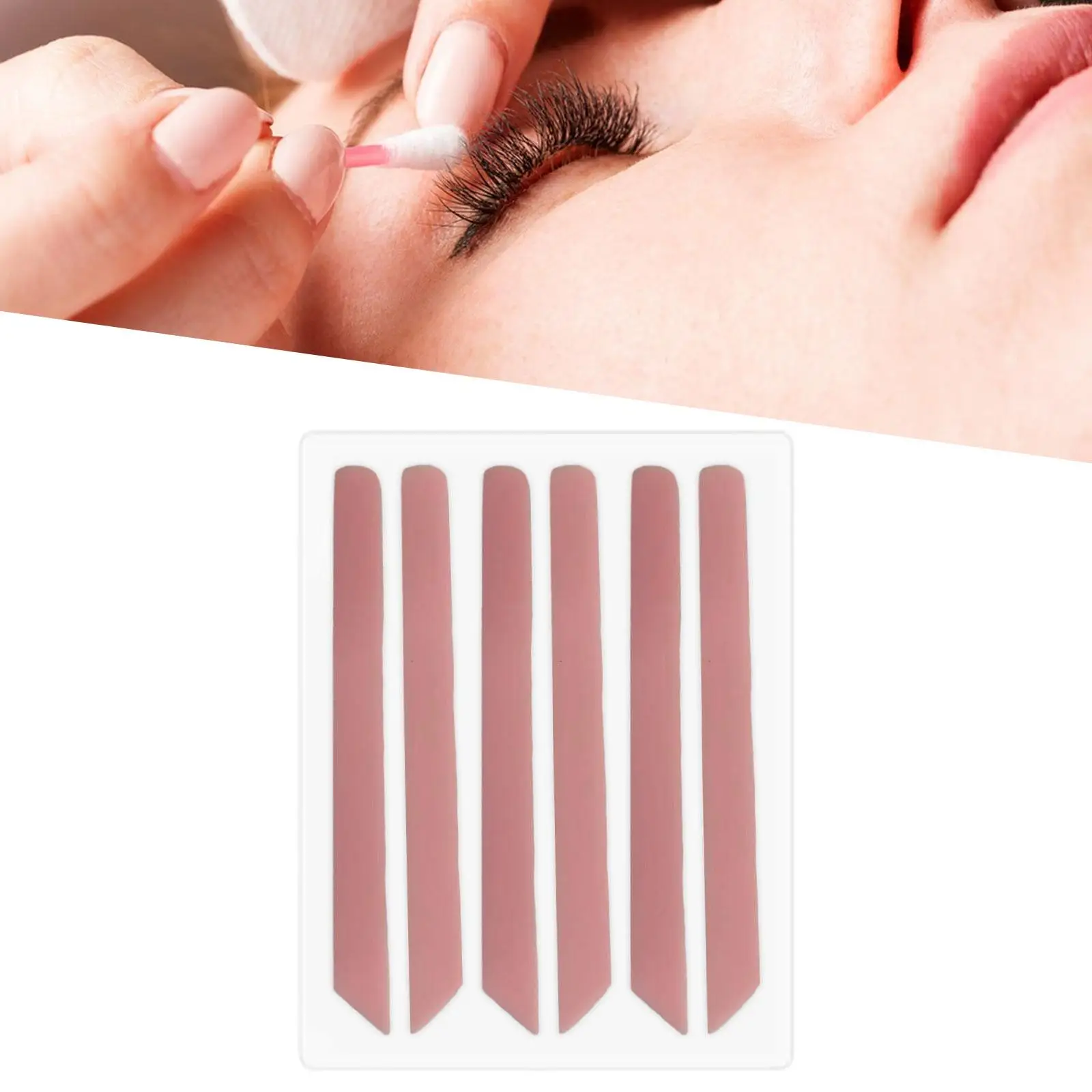 Silicone Eyelashes Curler Roller Stripes Reusable Lash Lift Pad Separator for Home Salon Eyelash Enhancement