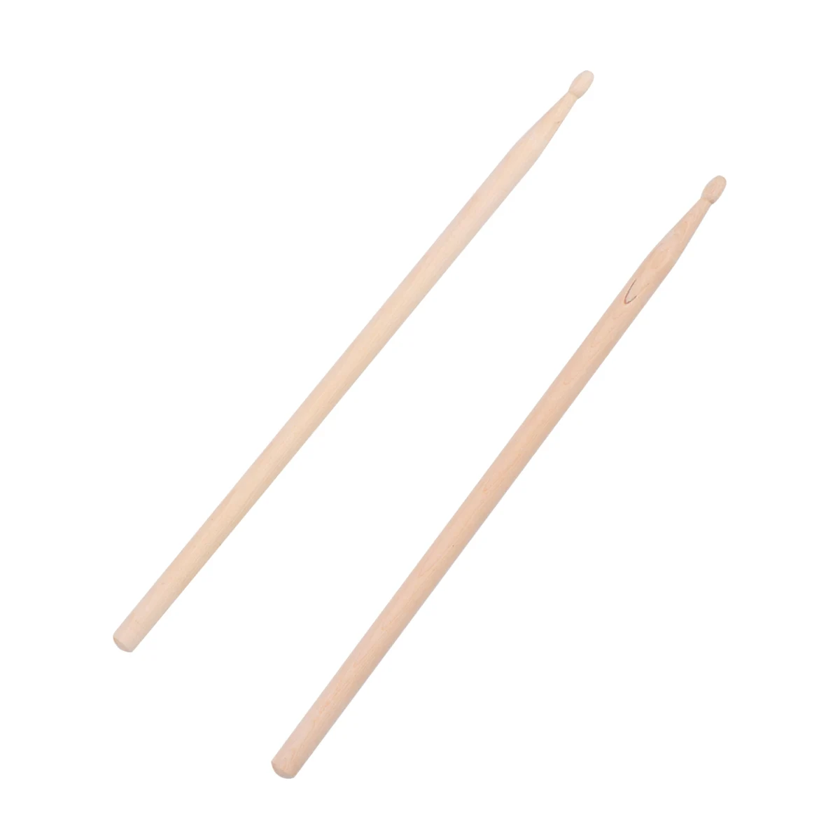 

43Cm Wooden Drumsticks Wood Color Durable Shock Resistant For Fuller Sound Pair Heavy Drum Sticks With Dense Design