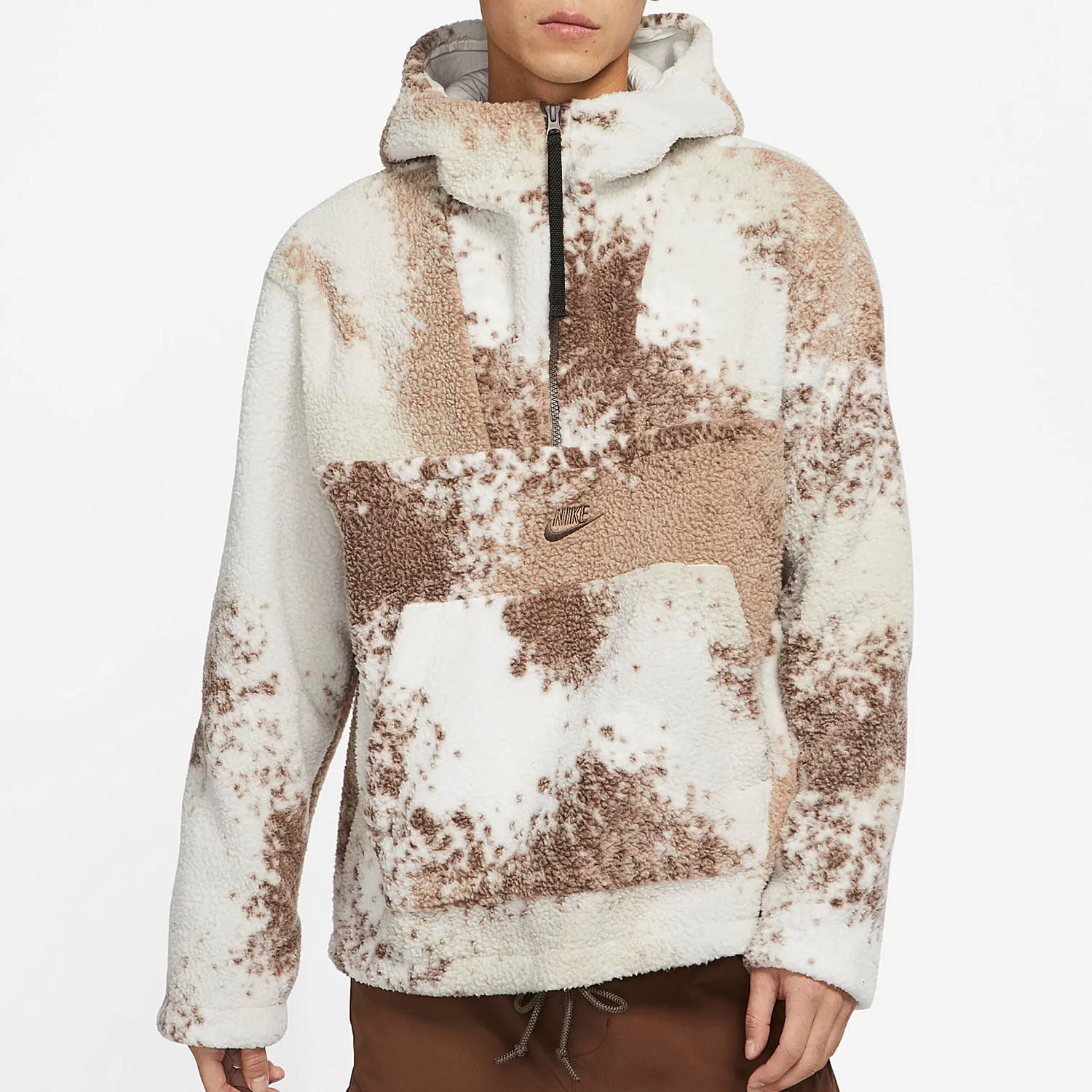 

Оригинальная теплая и свободная мужская толстовка с капюшоном из овечьей шерсти Nike DD5010-072