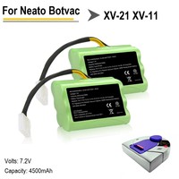 2 pcs 7.2v 4500mAh battery pack for Neato XV-21 XV-11 XV-14 XV-15 robot vacuum cleaner parts neato xv battery signature pro
