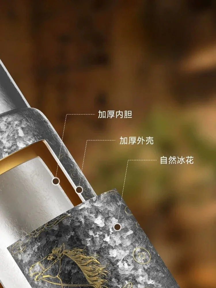 

CL Year of the Horse limited pure titanium thermos natal year stewed tea water cup high-end titanium cup