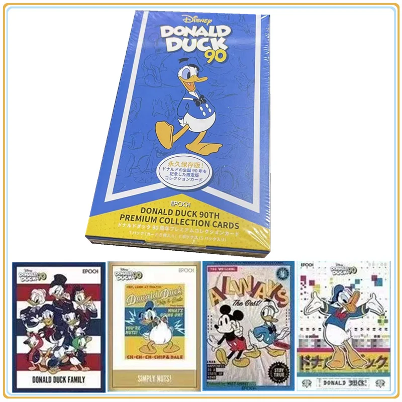 Epoch Original Disney Don Donald Fauntleroy Duck Card Anime Role 90th Anniversary Rare Signature Collection cards Toys Gifts