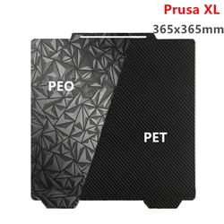 For Prusa XL PEI Build Plate 365x365mm Double Sided Smooth PEO PET Spring Steel Sheet High Temp Printing For Prusa 3D Printer