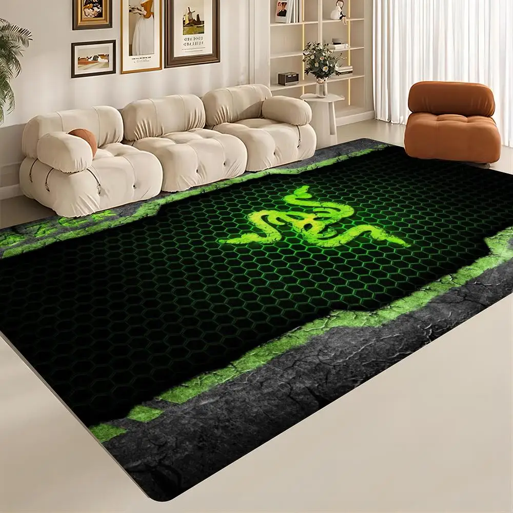 R-Razer Art Floor Mat Entrance Door Mat Rectangle Anti-slip Home Soft Badmat Front Door Indoor Outdoor Mat Toilet Rug