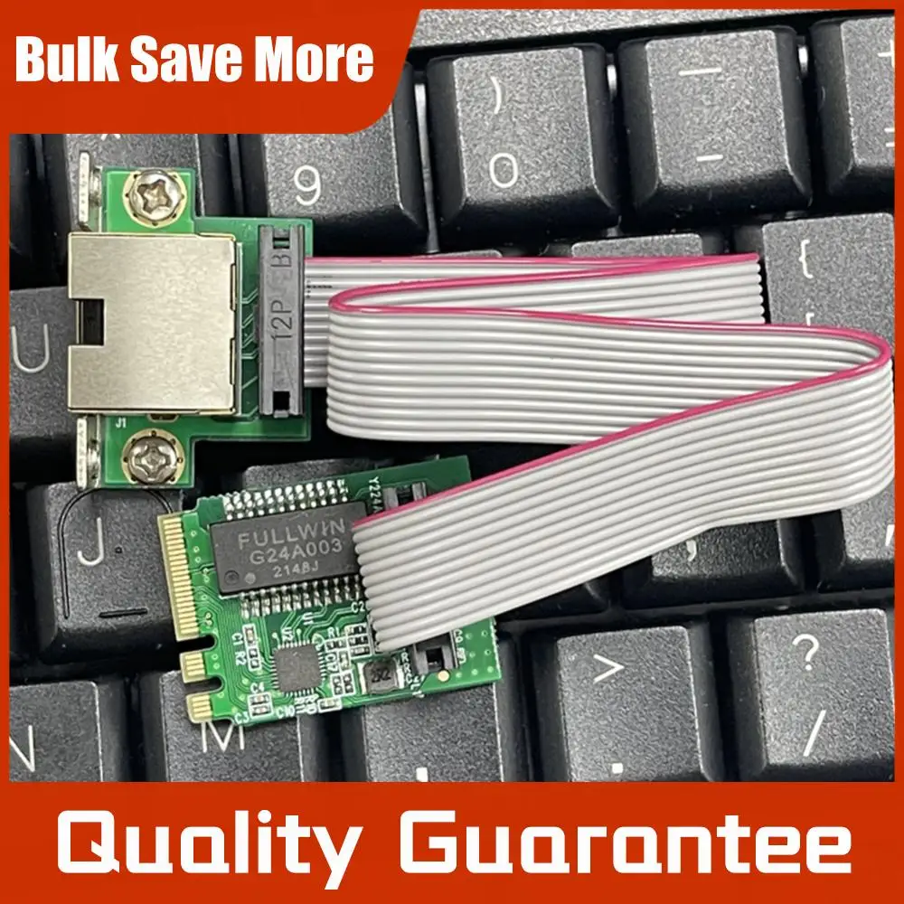 

M.2 Network Card 10/100/1000Mbps M.2 RJ45 LAN Adapter Single Port RJ45 M.2 A+E Ethernet Adapter RTL8111H Chip for Desktop PC