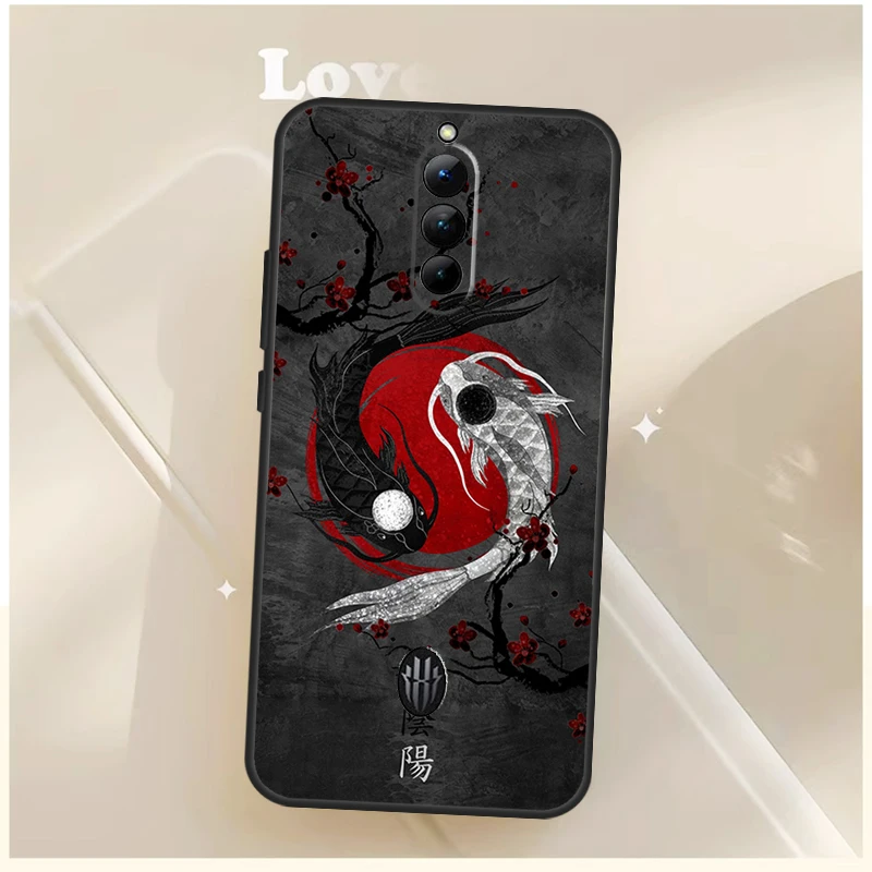 Red Sun Japanese Anime Case For ZTE Nubia Red Magic 10 Air 5G 6R