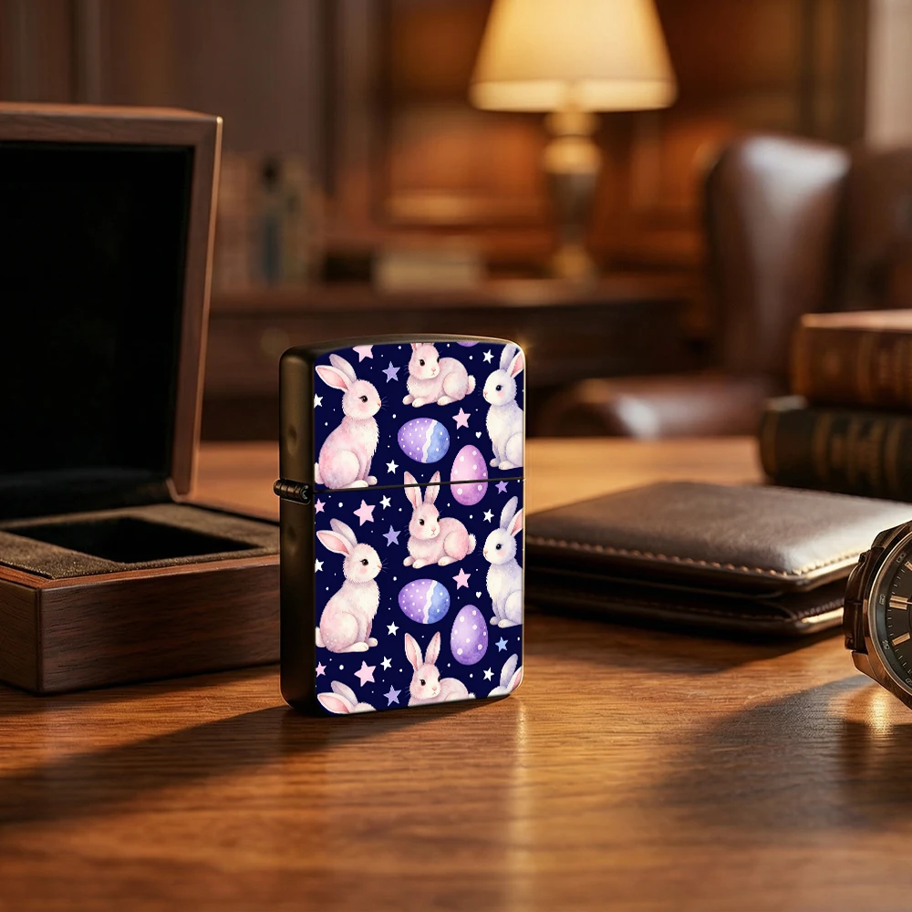 Vintage Collectible Lighters - Isqueiros Vintage Flip Top com Estampa