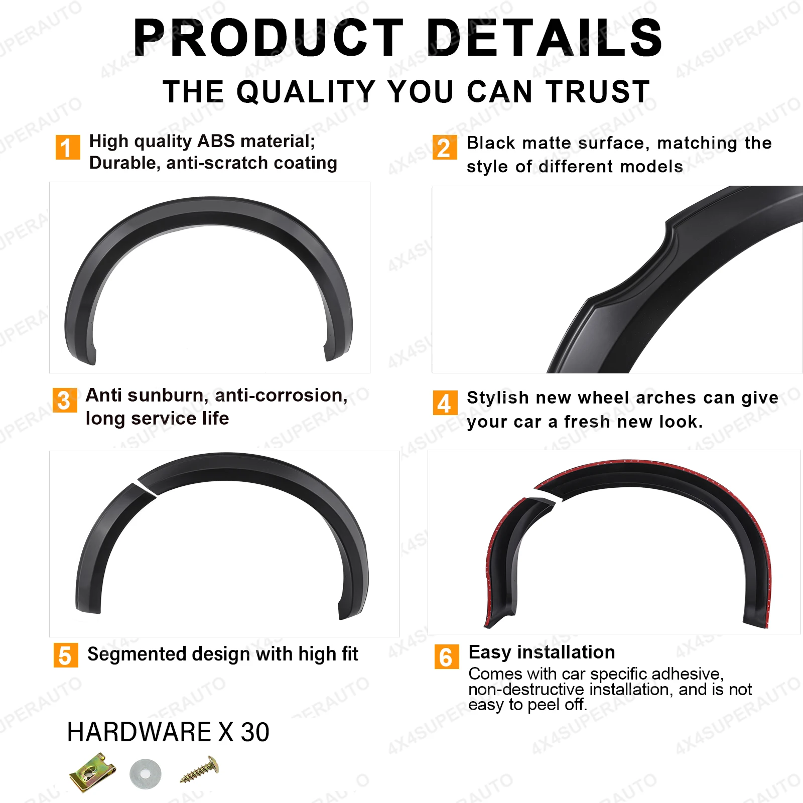 Fender Flares Wheel Arch For Nissan Navara Frontier 2015-2020 NP300 D23 Slim Mudguards Double Cab Pickup Truck Car Accessories