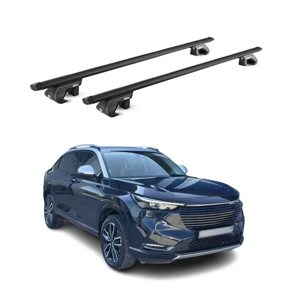 For  HR-V 2019-2022 Roof Rack Cross Bars Black 2 Pcs Luggage Carrier
