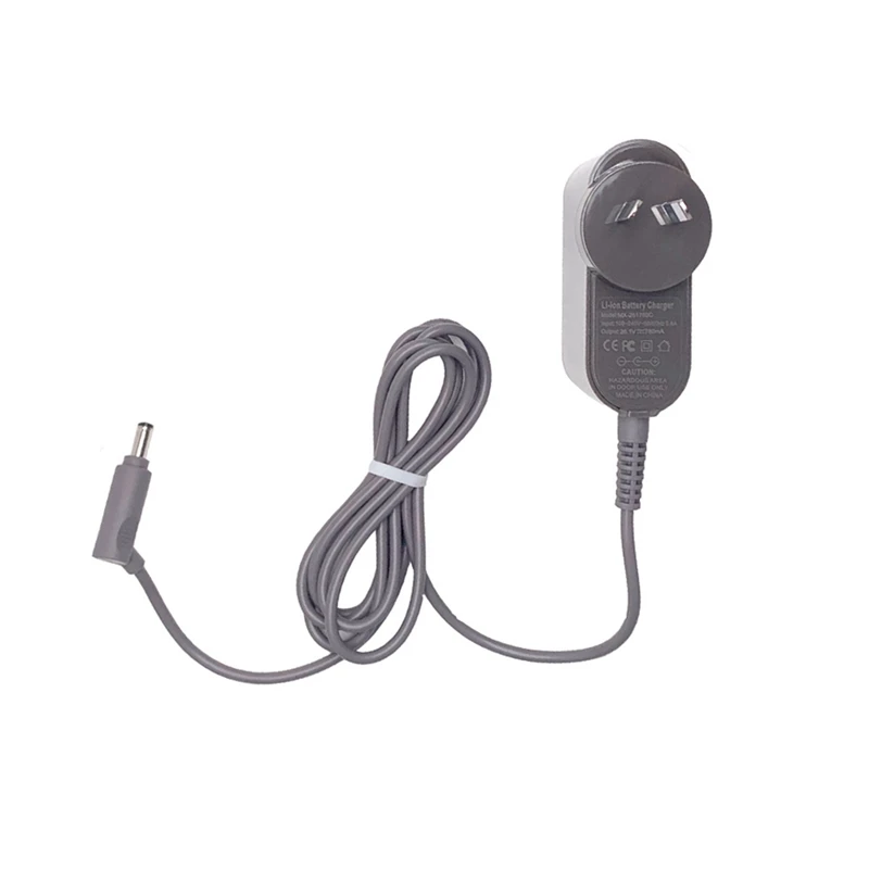 1 pc substituição carregador cinza para dyson v6 v7 v8 fonte de alimentação vácuo sem fio 26.1v 0.6a au plug
