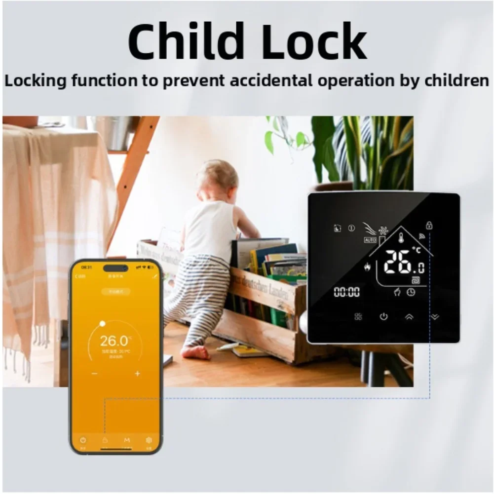 Programmable Thermostats,For Tuya For Smart Life WiFi Heating Thermostat Gas Boiler Temperature Regulator