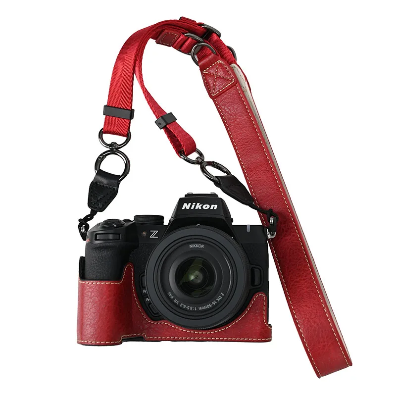 Nikon Z50II カメラバッグ Z50 II 2 保護カバーレトロ PU レザーケース