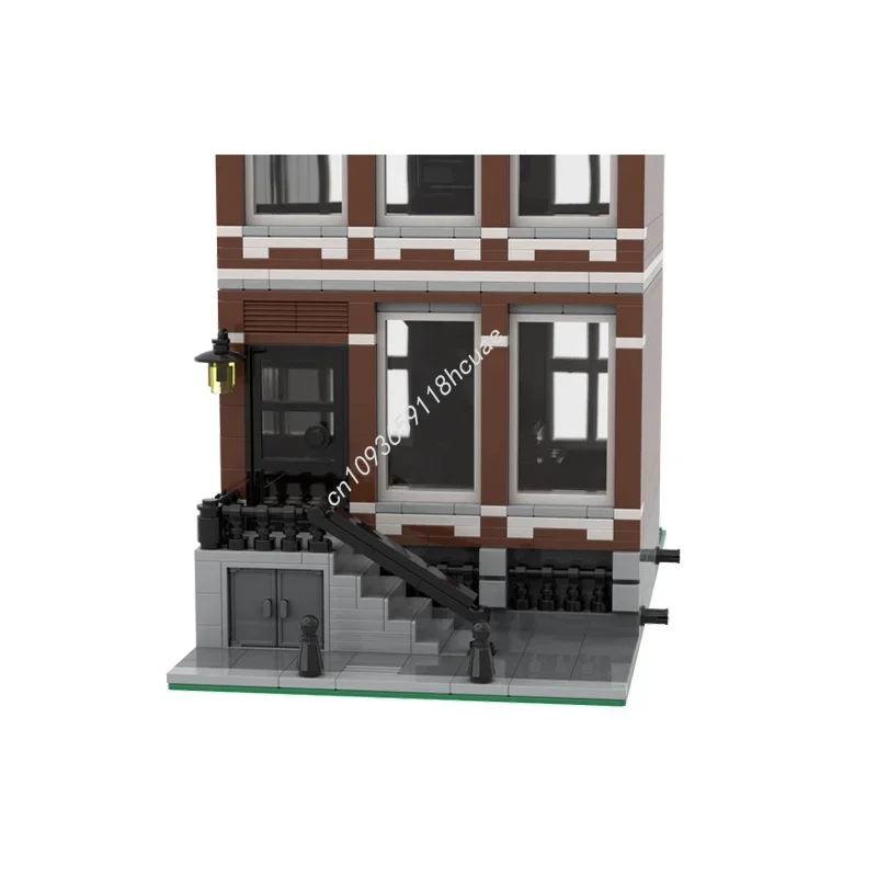757pcs MOC 저렴한 모듈형 M 캐널 하우스 Nr 1 모델 빌딩 블록 DIY 창의적인 장난감 교육 크리스마스 선물 어린이 생일 선물