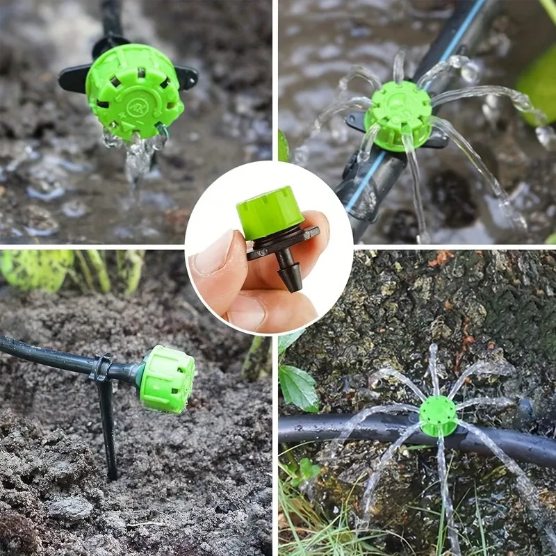 135 pcs Water Flow Control Nozzles, Efficient Water Saving and Adjustable Flow Control, ideal for Vegetable Garden Sprinkling