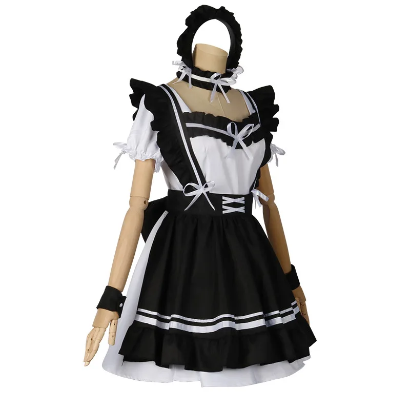 لوليتا فستان حفلة فتاة فستان القوس الحلو فستان الأميرة لطيف Kawaii الكشكشة تأثيري حلي مجموعة من ثمانية قطع