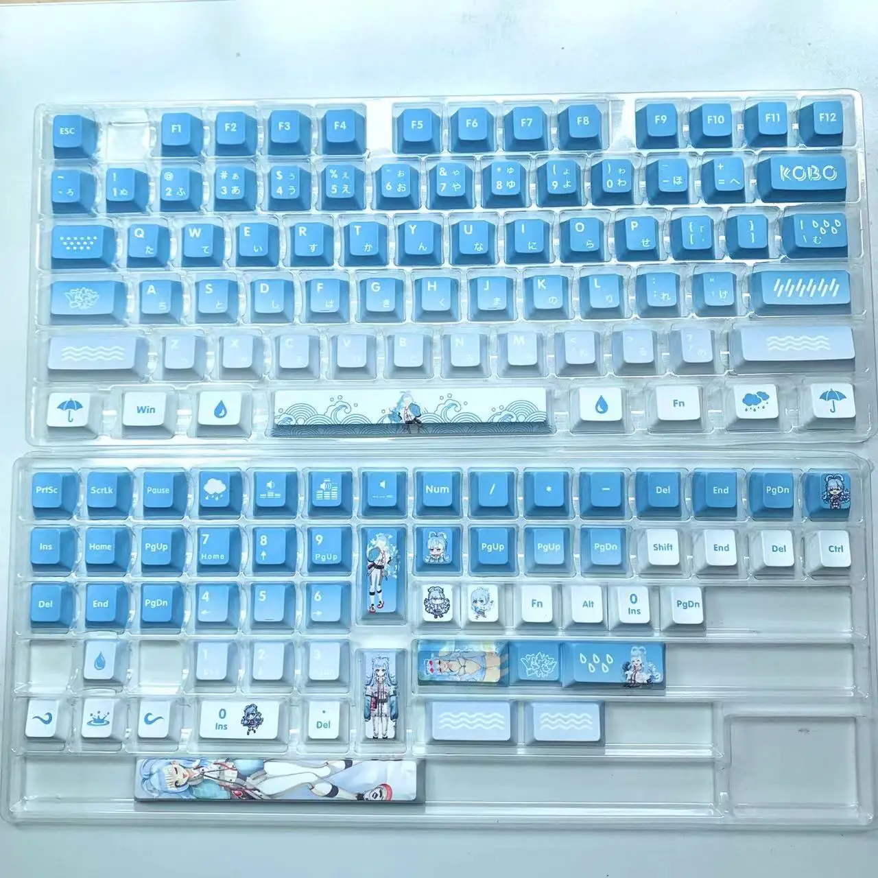 Imagem -04 - Teclas Kobo Keycaps Pbt Vtuber Hololive Chave Capa Sublimação de Tinta Cereja mx Eixo Interruptor Keycap Teclado Mecânico 132