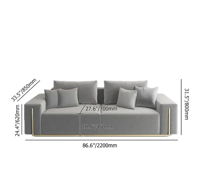 

Linen Upholstered 3-Seater Sofa Couch for Living Room Apartment Lounge Modern 3 Seater Sofas Couches Chair home furniture