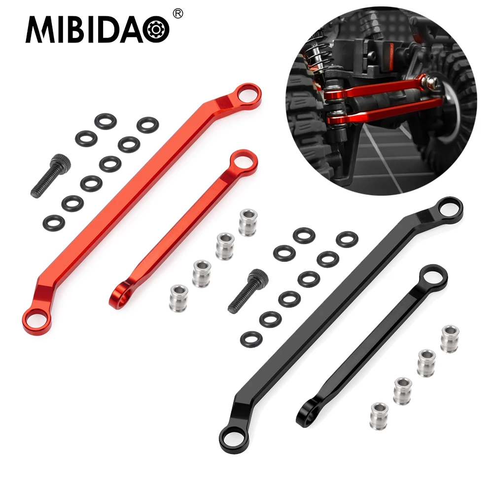 MIBIDAO Aluminum Alloy Steering Linkage Set Link Rod for Redcat Ascent 1/18 Crawler Car Upgrade Parts