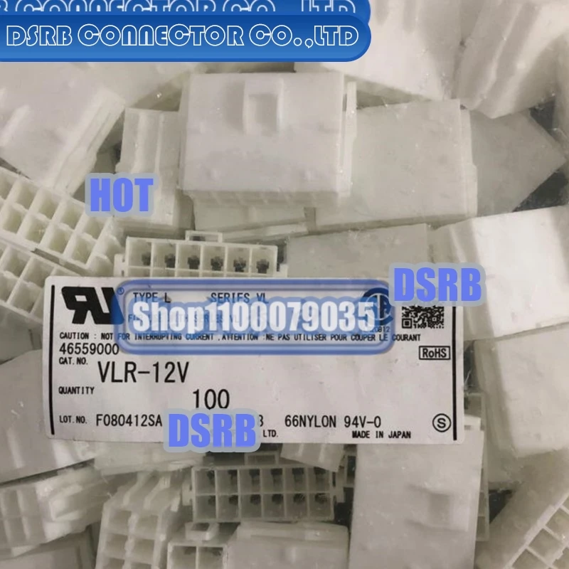 

100pcs/lot VLR-12V 12P 6.2MM legs width 100% New and Original