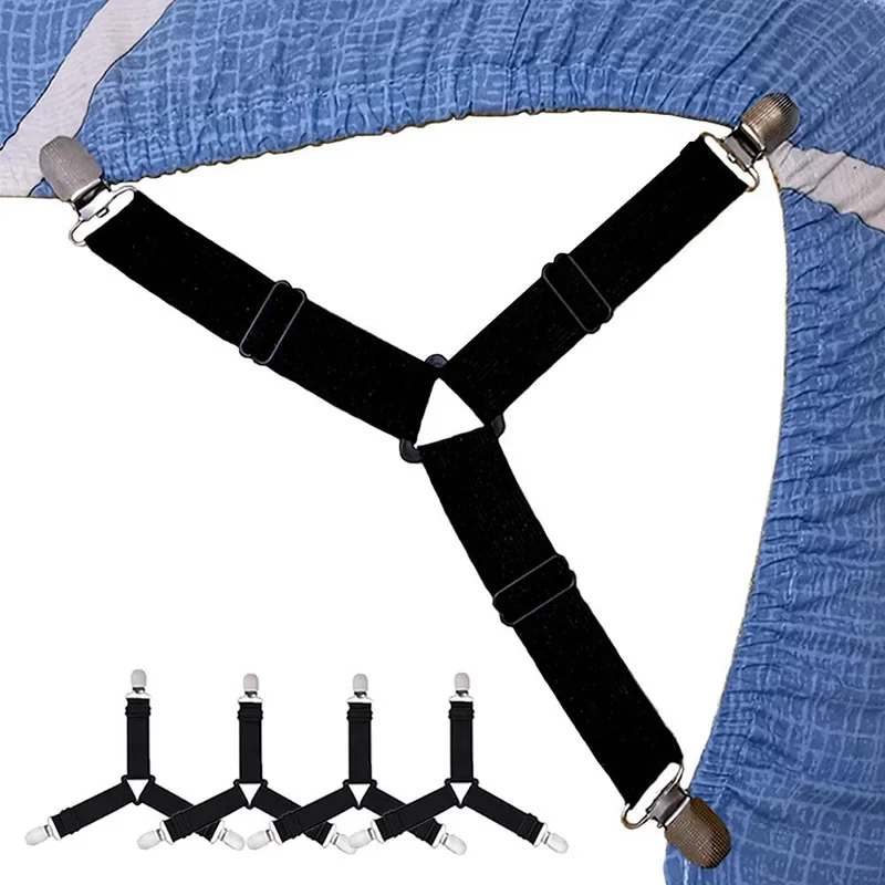 4 قطعة غطاء مرتبة مرن قابل للتعديل حامل الزاوية كليب غطاء سرير مقاطع غطاء سرير أصحاب المجهزة ورقة لوازم المنزل