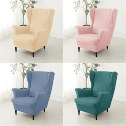 Nordic Wing Chair Cover Stretch Cheaper Spandex Armchair Covers Non Slip Washable Relax Sofa Slipcovers with Seat Cushion Covers