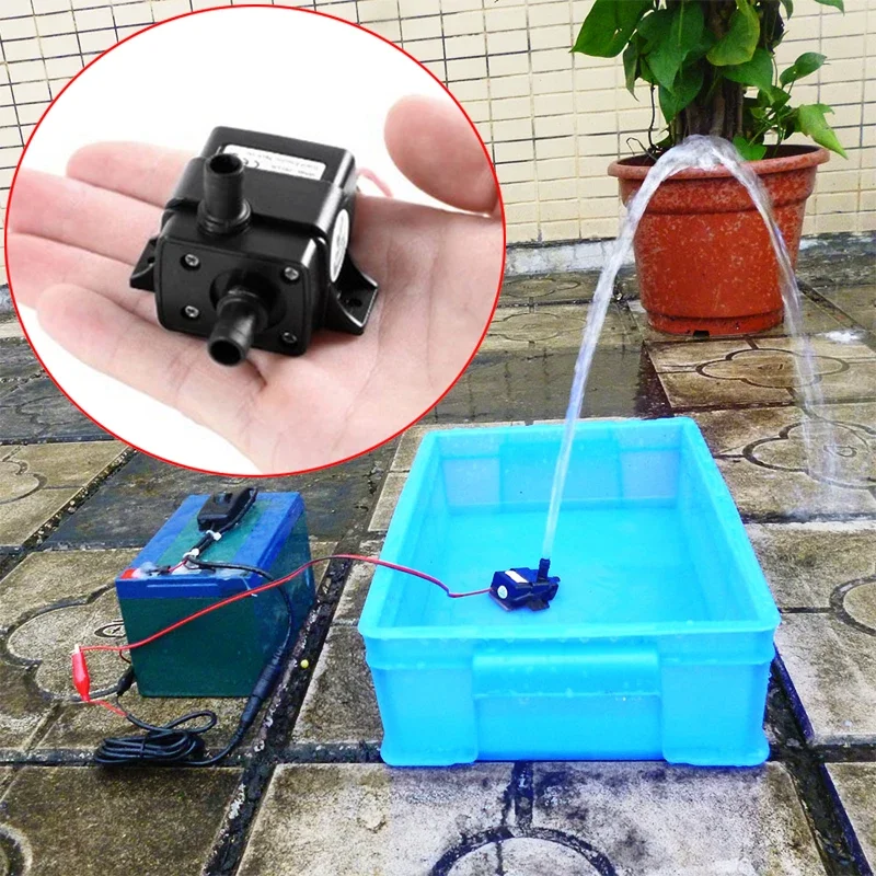 Pompe à eau solaire silencieuse SubSN, moteur sans balais, pompe précieuse de poisson, pompe de cowculation de piscine, DC 12V, 24V, 4.8W, 5.8W,