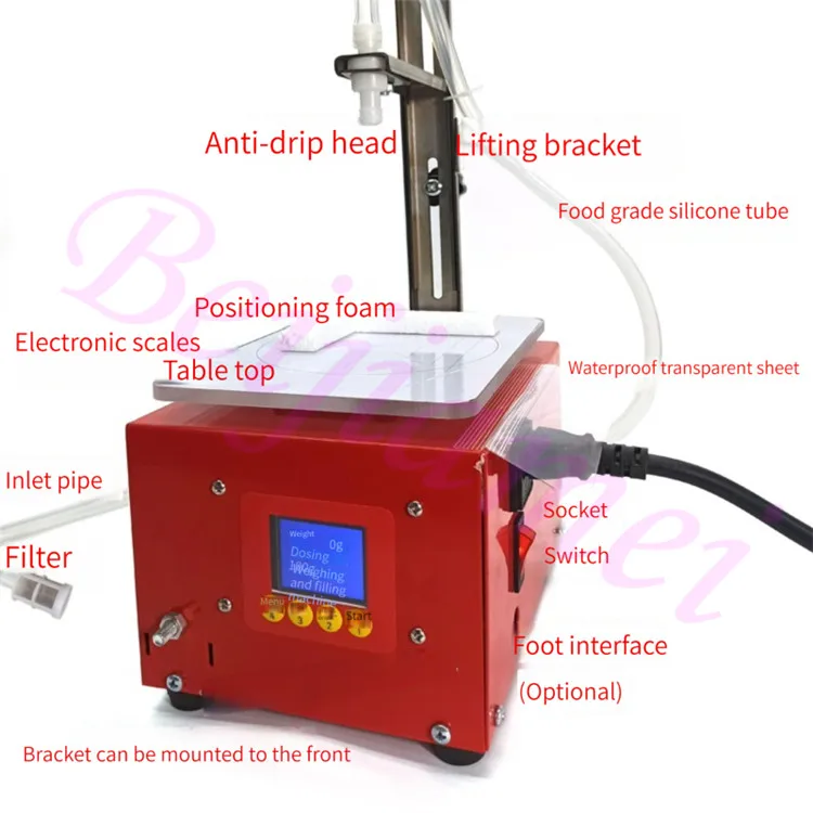 อัตโนมัติเชิงปริมาณ Liquid Filling Machine Commercial Baijiu น้ำมันชั่งน้ำหนักจับเวลา Dispensing Filler Multi-Functional