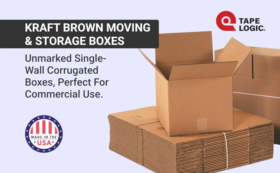 25 Pack Corrugated Cardboard Boxes 16x12x4 Inch Flat Strong Bulk Shipping Moving Storage Cartons For Business Home Packaging