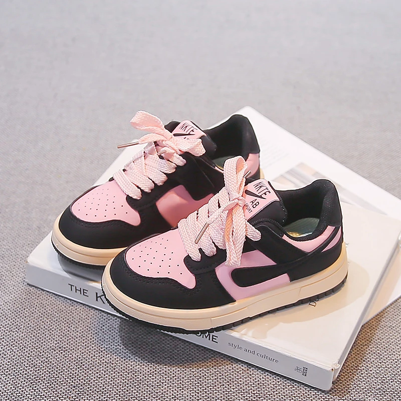 

Boys Fashion Classic Versatile Girls School Sports Causal Shoes Children's Sneakers New Trend Patchwork Running Shoes for Kids