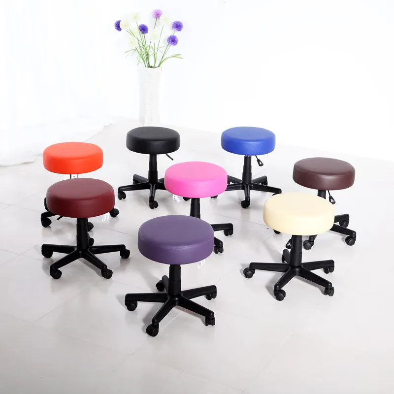 bar Meizhiran stool adjustable-height with rotating backrest, suitable for hairdressers and beauty salons, high-legged round