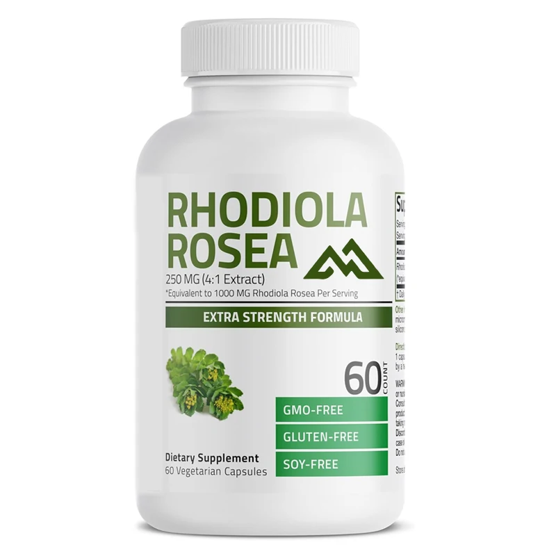 

Rhodiola Rosemary Vegetarian Capsules - Adapt to Original Herbs - Brain, Stress, and Emotional Support - Non GMO, 60 capsules