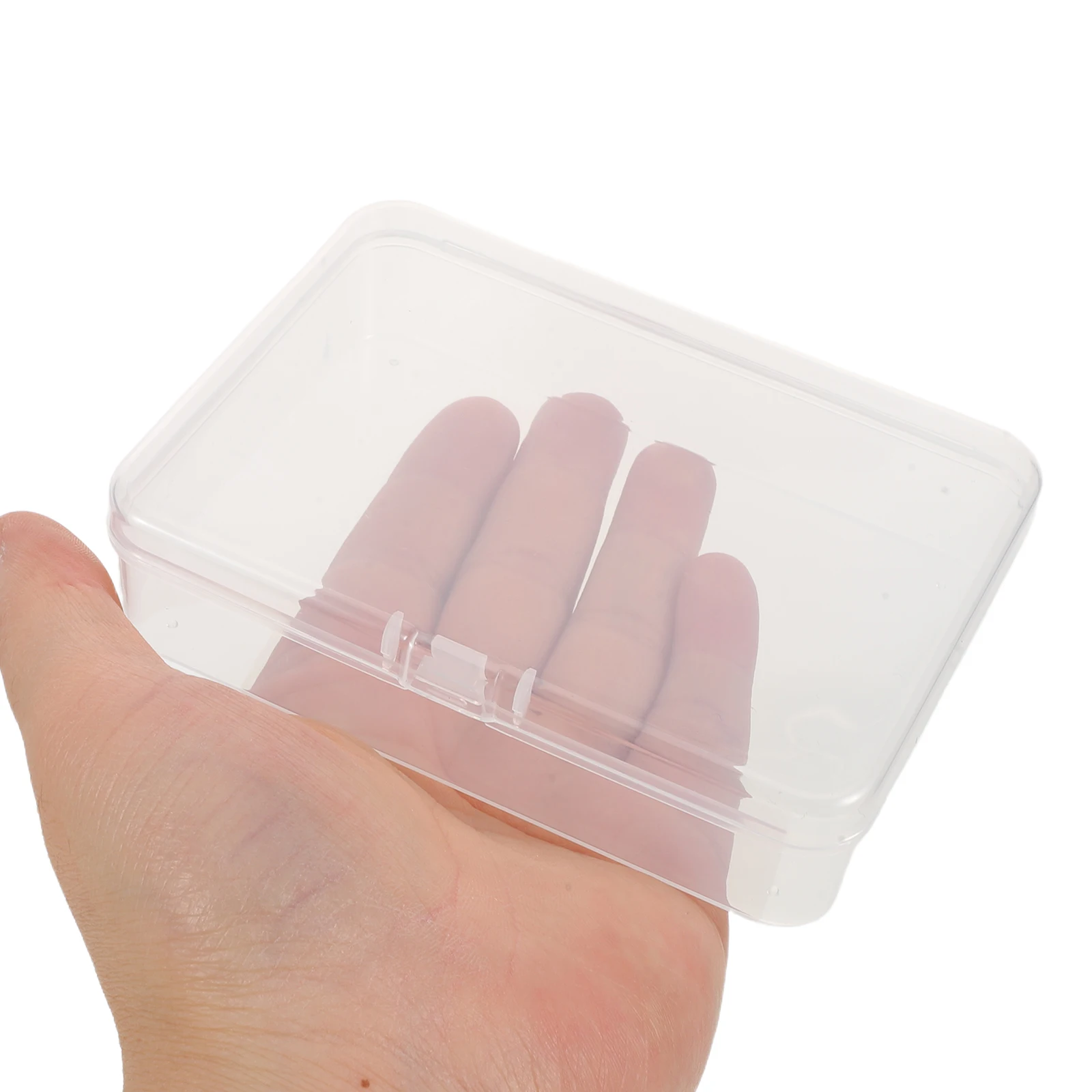 

24 pcs Transparent Crayon Storage Box 4.5" X 3.3" Clear Stackable Plastic Case For Classroom School Supplies Organizer