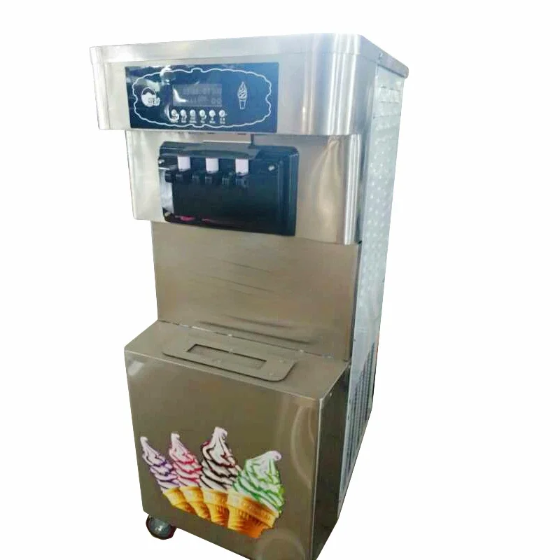 Hot Sale Automatic Commercial Vertical Soft Sundae Cone Serve Ice Cream Making Machine Free ShippingHot Sales