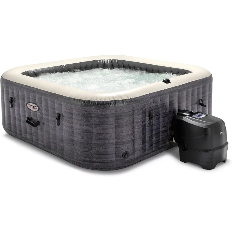 

28451EP PureSpa Greystone Deluxe Spa Set: includes Energy Efficient Spa Cover and Wireless Control Panel – Spa Control App