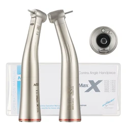 NSK Push Button 1:5 Dental Contra Angle Handpiece Increase Speed Handpiece Spray Air On/Off Switch Ti Max X95L Fiber Red Ring