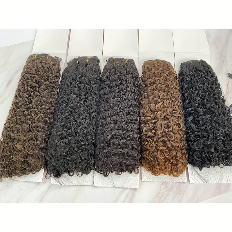 7pcs 20 Inch Kinky Curly Clip In Hair Extension Full Head Synthetic Clip Jerry Curly Hair Extensions For Women Hair Accessories