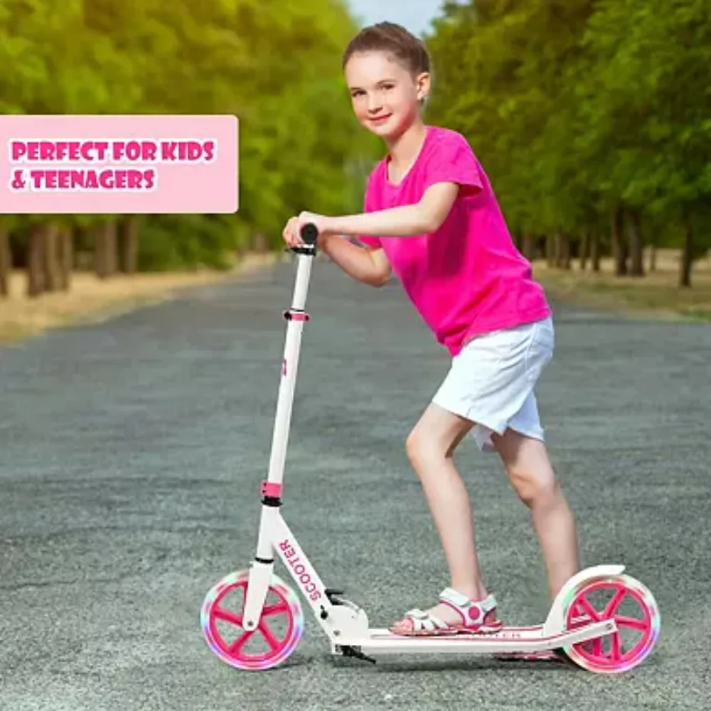 Portable Folding Sports Kick Scooter with LED Wheels