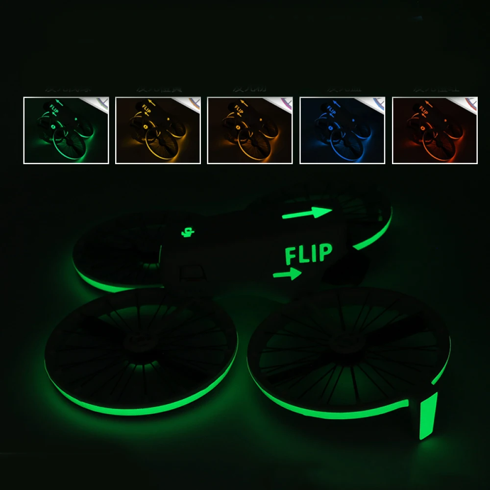 Djiフリップドローン用の明るいステッカー、デカール、傷防止、保護フィルム、夜間安全、クールなフライトアクセサリー、装飾