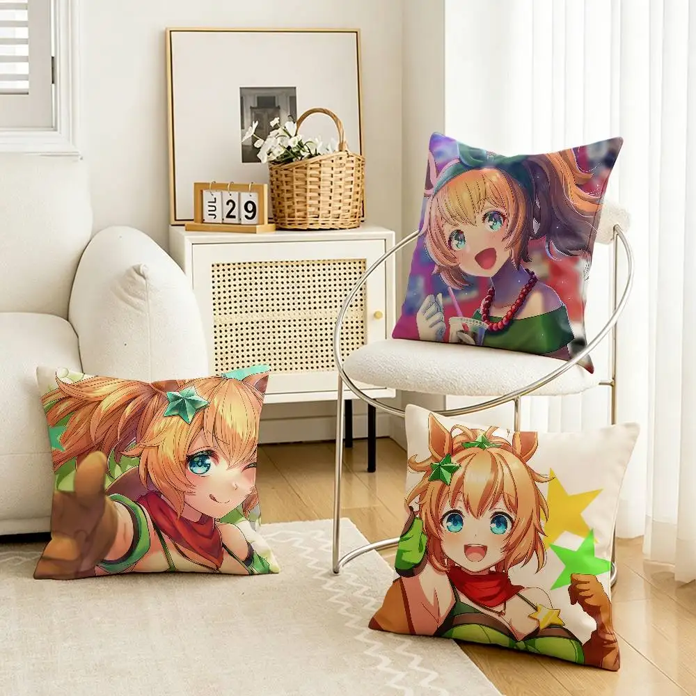 Umamusume-P-D T-Taiki Shuttle Custom Double Sided Print Square Pillow Cushion Cover