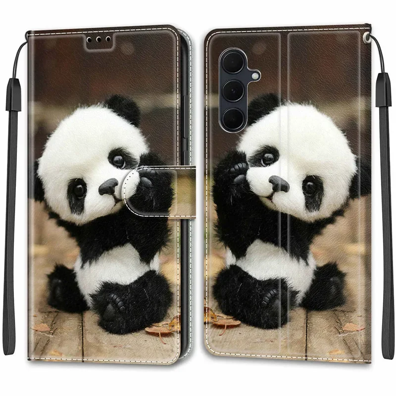 زهرة نمط الوجه حقيبة لهاتف سامسونج غالاكسي A35 A25 A55 5G A15 4G A05 A05S A356 محفظة جلدية الحالات الهاتف حامل غطاء الكتاب أكياس #5