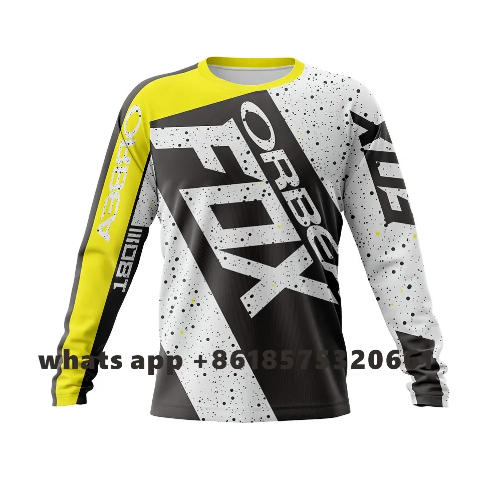 ORBEA FOX الرجال إندورو قميص قصير Camiseta الدراجة الجبلية قميص الدراجات فريق الإنحدار تي شيرت Dh على الطرق الوعرة دراجة موتوكروس مايوه #3