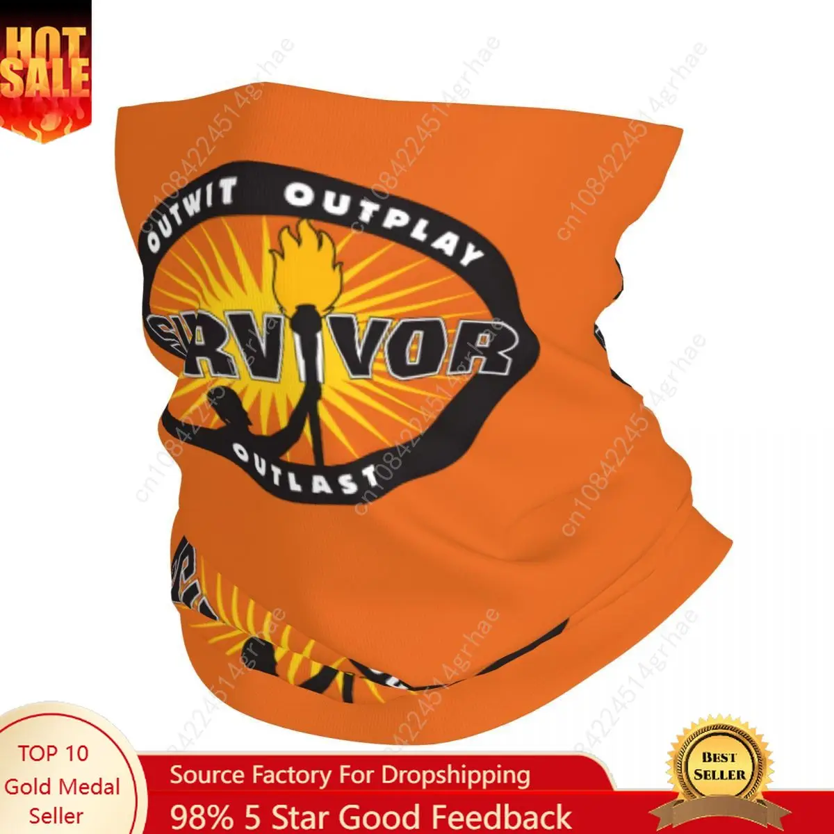 

Adventure Game TV Show Survivor Bandana Winter Neck Warmer Women Windproof Wrap Face Scarf for Ski Gaiter Headband