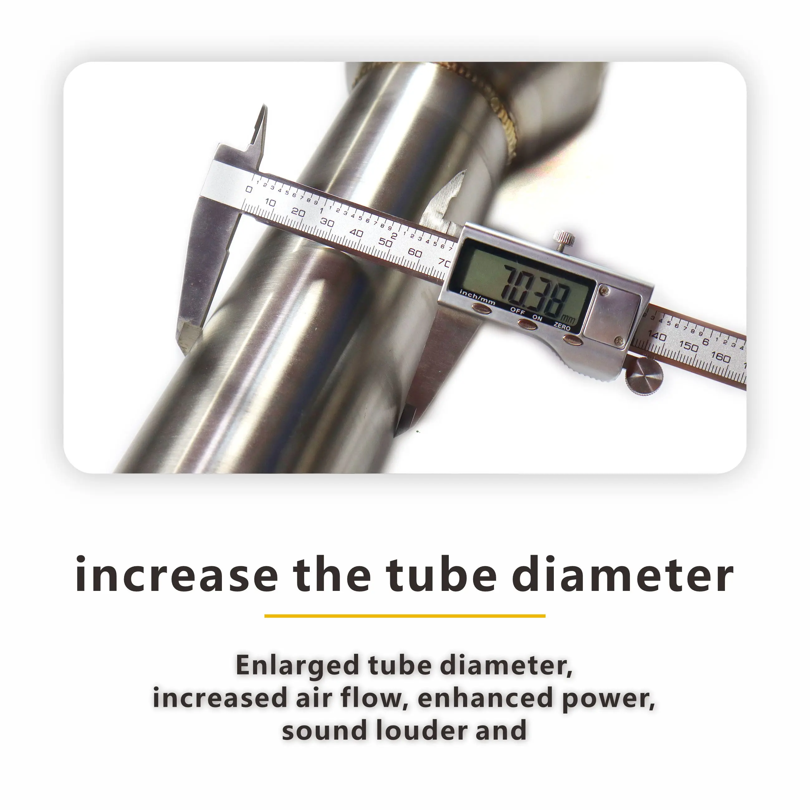 MANX per Mercedes Benz G63 W463 Downpipe Sistema di scarico con convertitore catalitico Aumenta il diametro del tubo