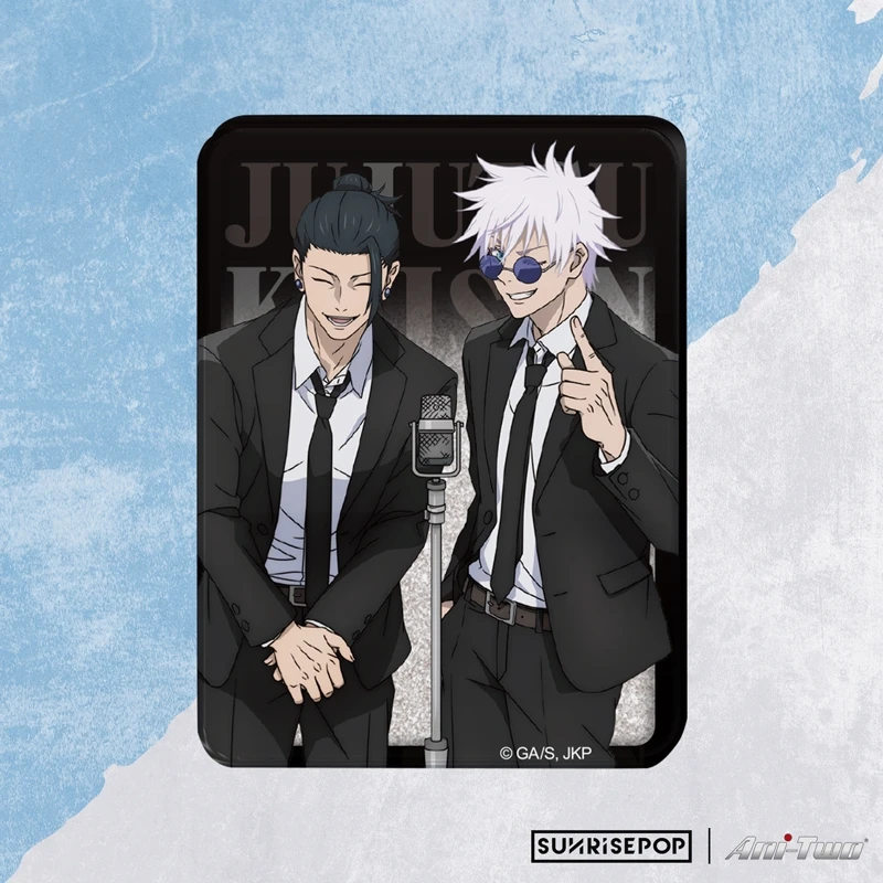 Anime Jujutsu Kaisen Geto Suguru Satoru Gojo Cosplay Double Acrylic Quicksand Mahjong Flow Hemp Card Brick Desktop Ornament Gift