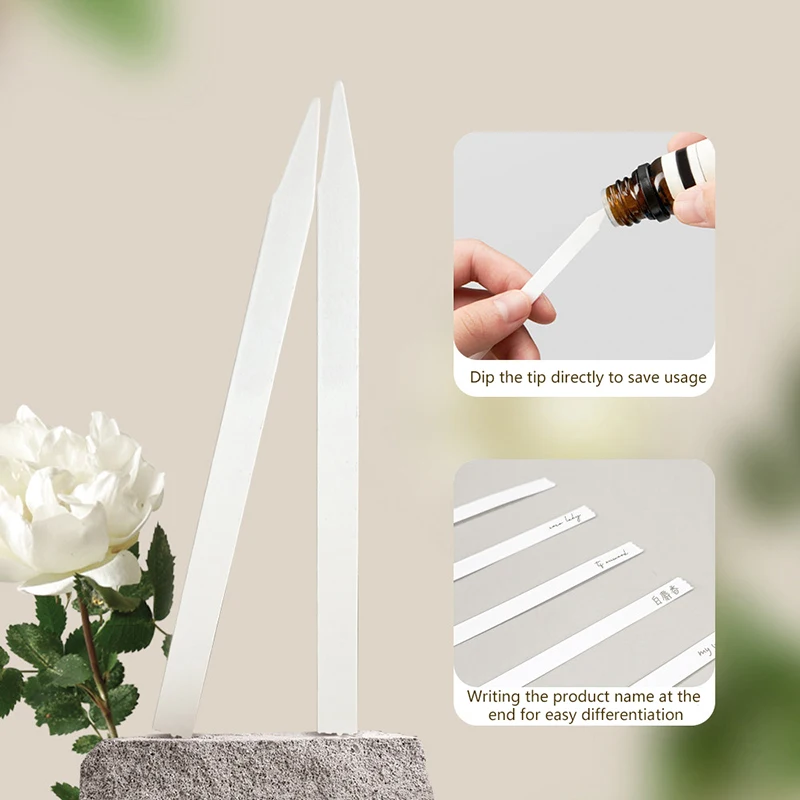 

100/500 шт. черных тестовых полосок из хлопковой абсорбирующей бумаги для ароматерапии, парфюмерии и эфирных масел