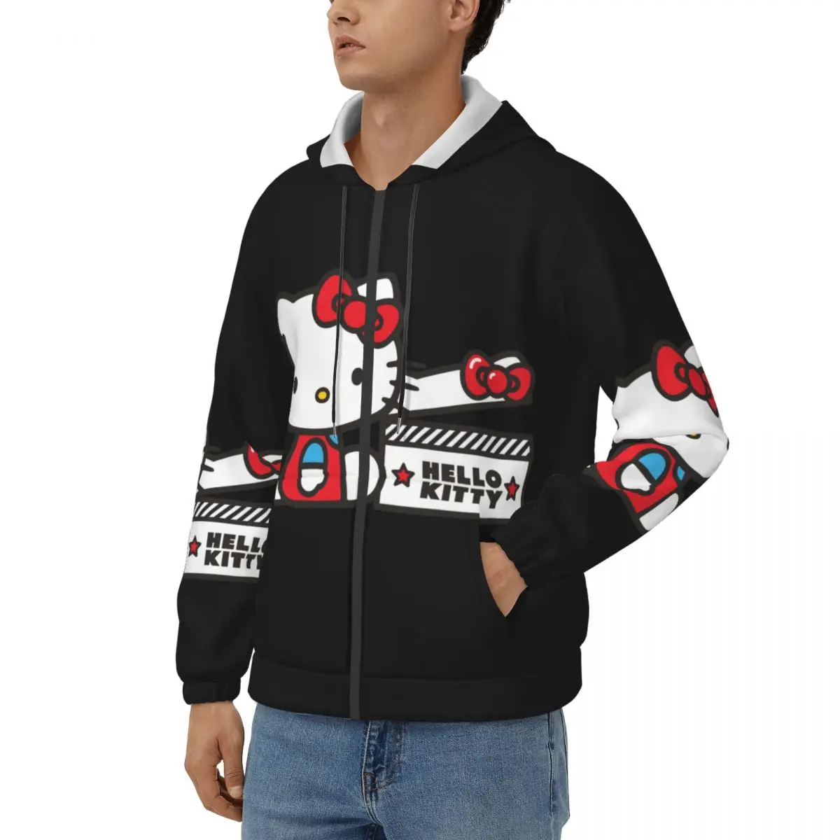 Men's Hoodie Hello Kitty Casual Hoodies Gift Idea Clothes