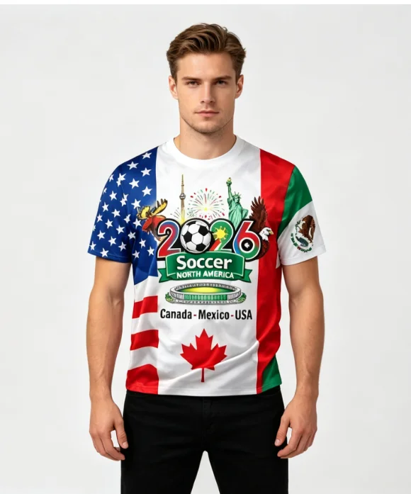Men's Casual T-Shirt With Mexican Flag Style 3D Print Short Sleeve Men T-shirt High Quality Football Jersey T Shirt Clothing