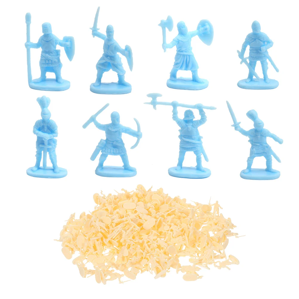 200 Pcs Miniature Knight Soldier 270X150X100CM Action Figure Medieval Soldiers Toys