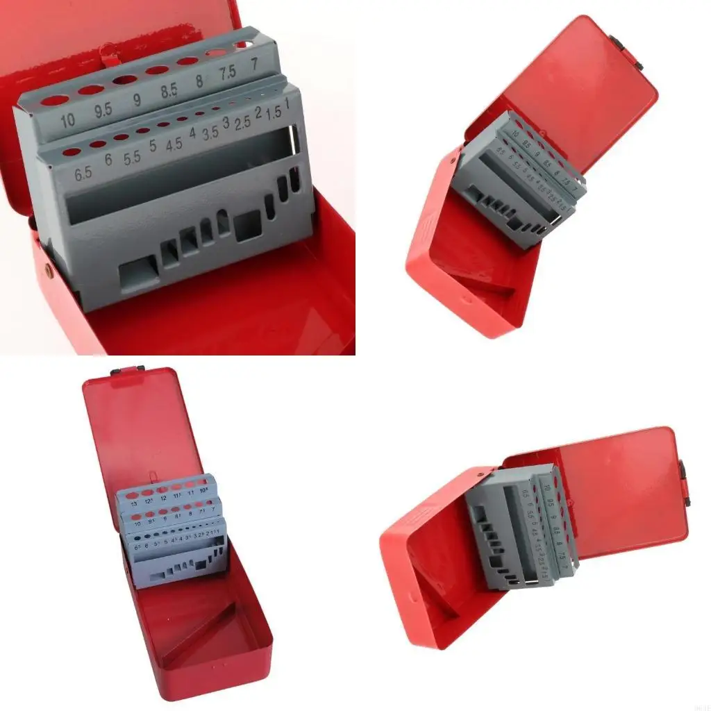 

964E Metal Drill Bit Storage Case Drill Bit Organizers for Enthusiasts & Technicians