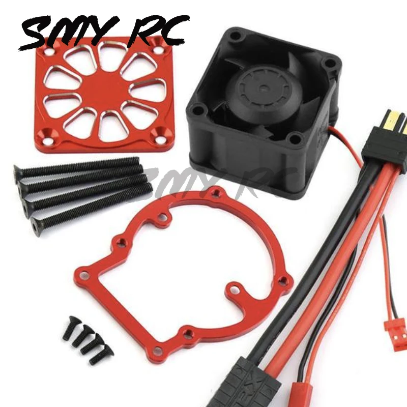 Pièces de mise à niveau de voiture RC pour Traxxas 1/8, moteur d'aquarium, dissipateur de chaleur, ventilateur de refroidissement, camion monstre